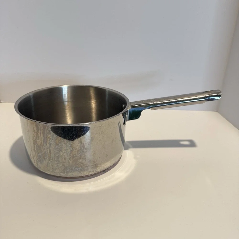 Crofton Stainless Steel Saucepan Pot Copper Bottom 7.5